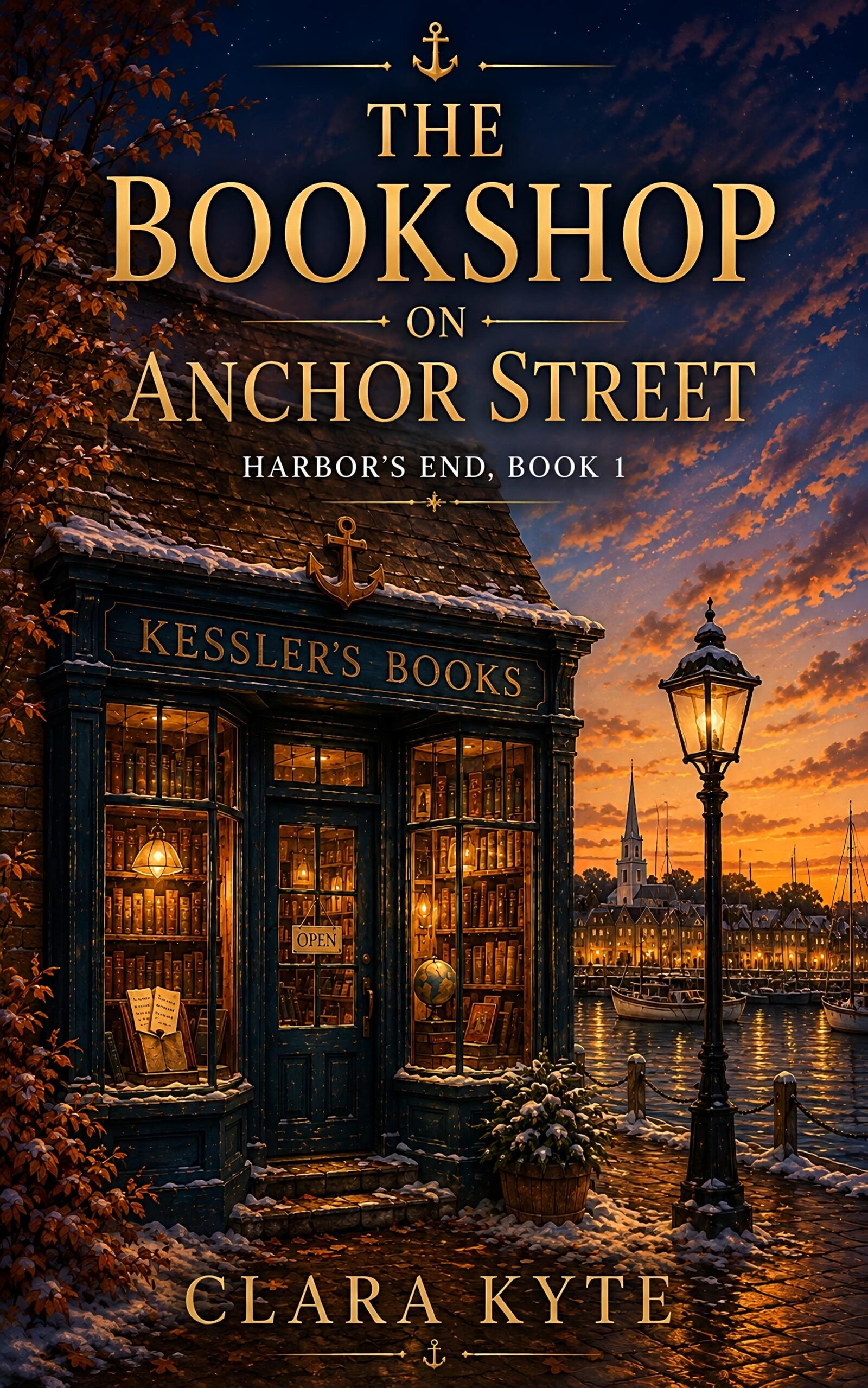 The Bookshop on Anchor Street by Clara Kyte — Harbor’s End Book 1 cover